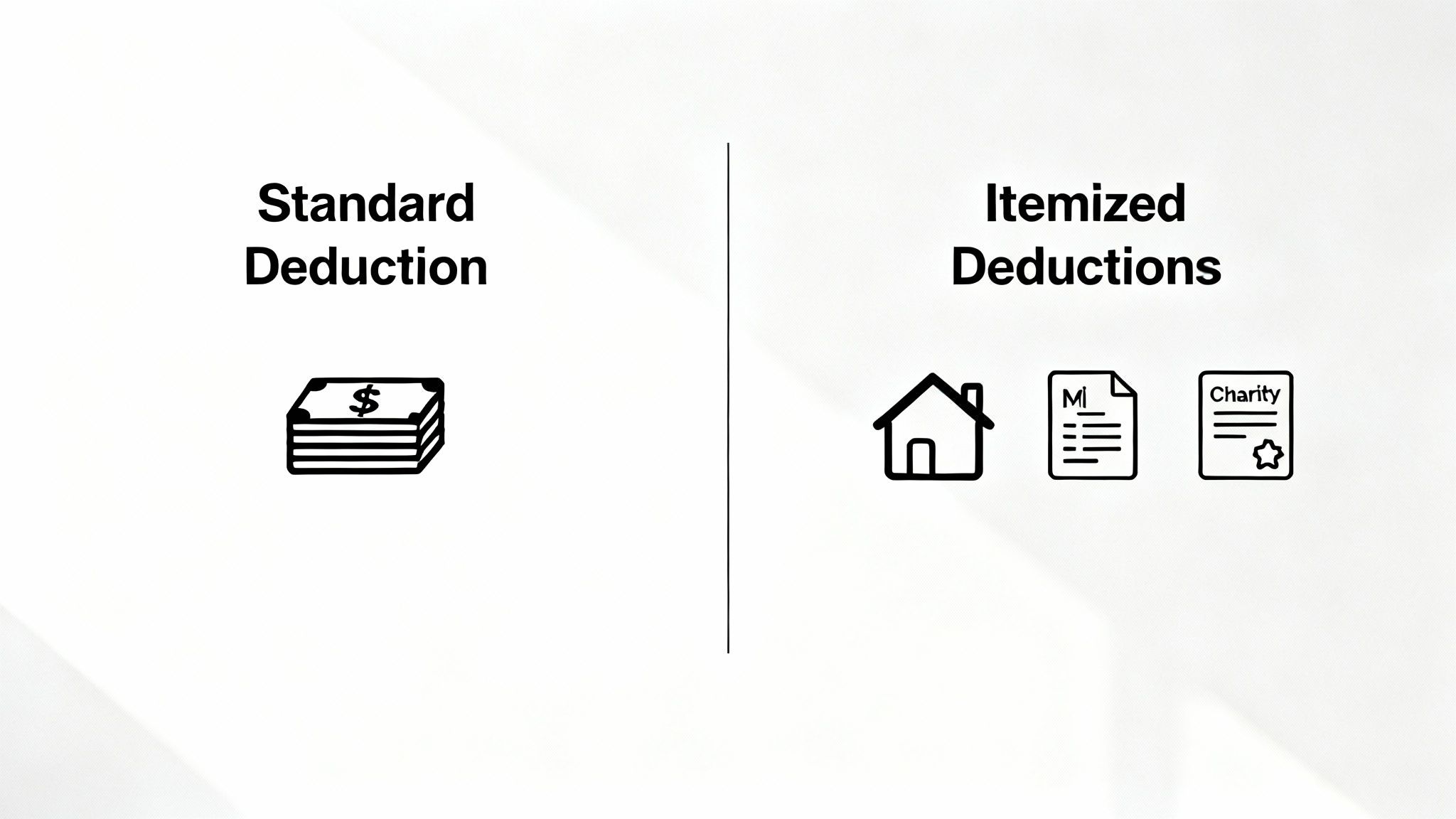 A person using a calculator to review financial documents for tax purposes.